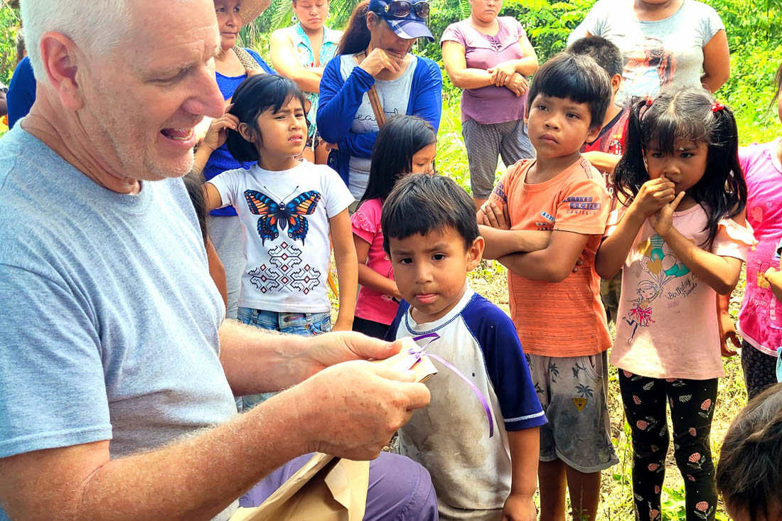 Keith with Quechua Kids