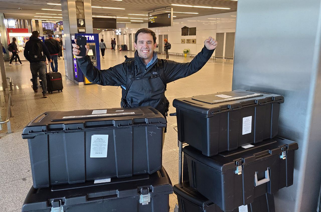 Crates in Airport