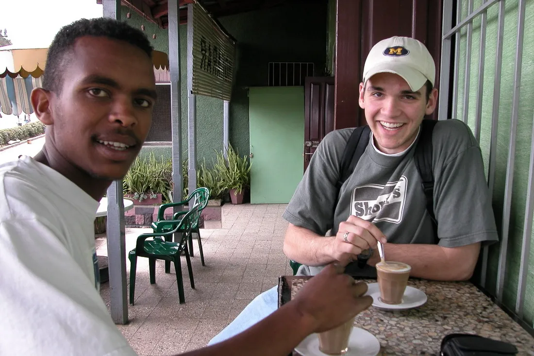 Enjoying Coffee